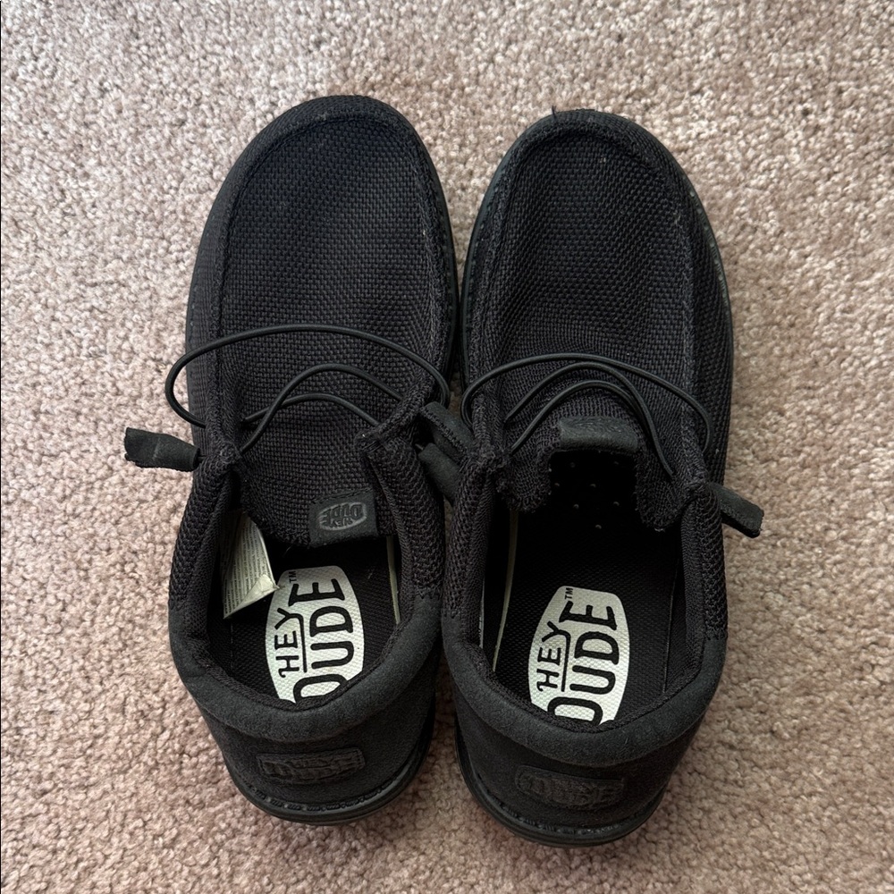 Hey Dude Men's Black Slip-On Loafers
